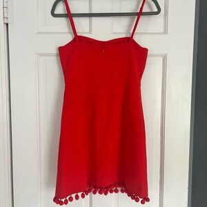 French Connection Red Sweetheart Mini Dress